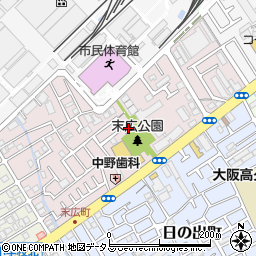 大阪府吹田市末広町20-44周辺の地図