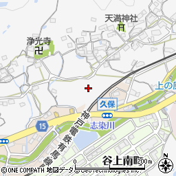 兵庫県神戸市北区山田町上谷上久保周辺の地図