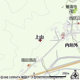 京都府木津川市加茂町西上山周辺の地図