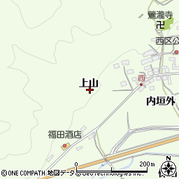 京都府木津川市加茂町西（上山）周辺の地図
