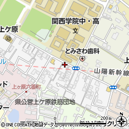 クレール上ケ原周辺の地図