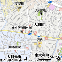 ファミリーマート寝屋川大利町店周辺の地図