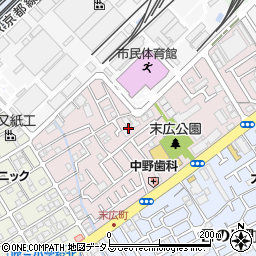 大阪府吹田市末広町15周辺の地図