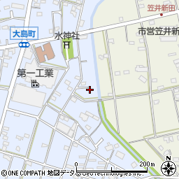 静岡県浜松市中央区大島町75周辺の地図