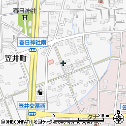 静岡県浜松市中央区笠井町1449周辺の地図