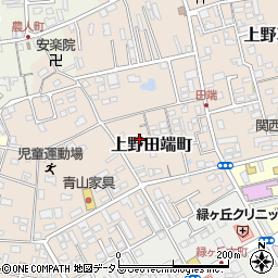 三重県伊賀市上野田端町周辺の地図