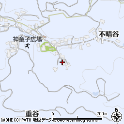 京都府木津川市山城町神童子不晴谷105周辺の地図