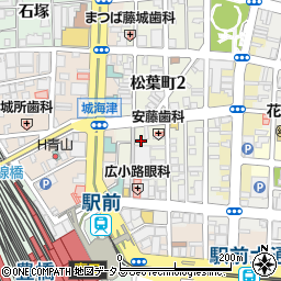 愛知県豊橋市松葉町1丁目24周辺の地図