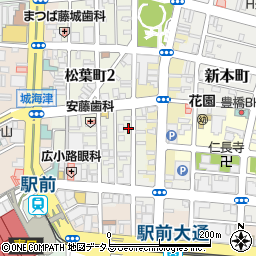 愛知県豊橋市松葉町1丁目77周辺の地図