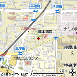 大阪府寝屋川市八坂町11周辺の地図
