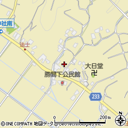 静岡県牧之原市勝間745周辺の地図