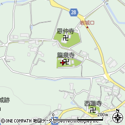 龍泉寺周辺の地図
