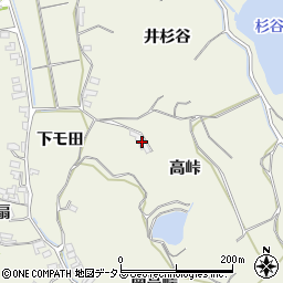愛知県知多郡美浜町野間高峠周辺の地図