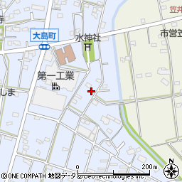 静岡県浜松市中央区大島町74周辺の地図