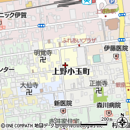 三重県伊賀市上野小玉町周辺の地図