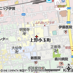 三重県伊賀市上野小玉町周辺の地図