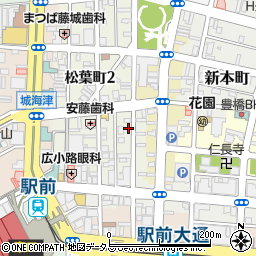 愛知県豊橋市松葉町1丁目76周辺の地図