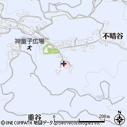 京都府木津川市山城町神童子不晴谷106周辺の地図