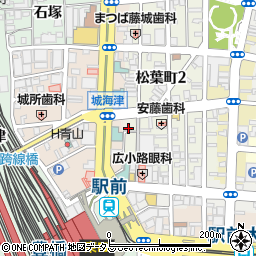 愛知県豊橋市松葉町1丁目2周辺の地図