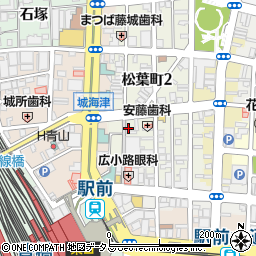 愛知県豊橋市松葉町1丁目25周辺の地図