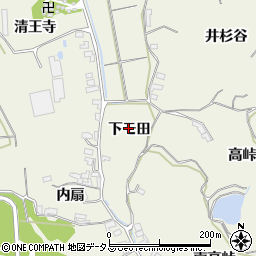 愛知県知多郡美浜町野間下モ田周辺の地図