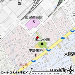 大阪府吹田市末広町20-1周辺の地図