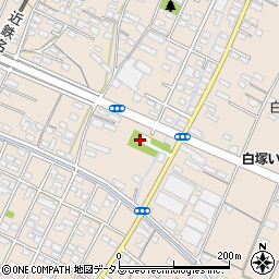 白郷稲荷神社周辺の地図