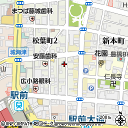 愛知県豊橋市松葉町1丁目75周辺の地図