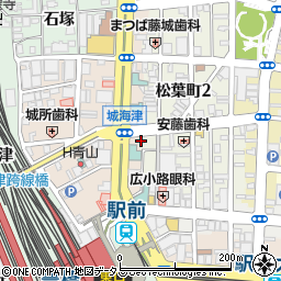 愛知県豊橋市松葉町1丁目1周辺の地図