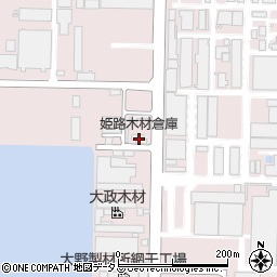 姫路木材倉庫周辺の地図