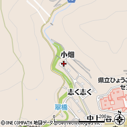 兵庫県神戸市北区山田町下谷上小畑周辺の地図