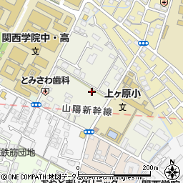 兵庫県西宮市上ケ原二番町周辺の地図