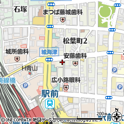 愛知県豊橋市松葉町1丁目4周辺の地図
