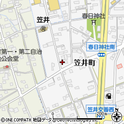 静岡県浜松市中央区笠井町1302周辺の地図