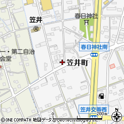 静岡県浜松市中央区笠井町1304周辺の地図