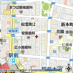 愛知県豊橋市松葉町1丁目69周辺の地図