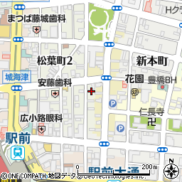 愛知県豊橋市松葉町1丁目102周辺の地図