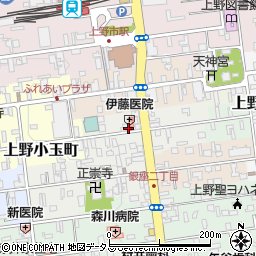 三重県伊賀市上野魚町周辺の地図