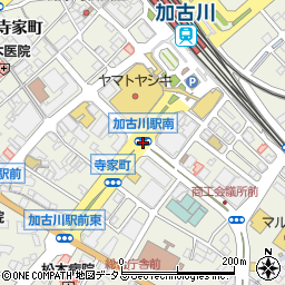加古川駅南周辺の地図