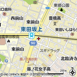 東田松月堂周辺の地図