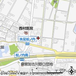 兵庫県加古川市野口町水足1893-2周辺の地図