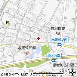 兵庫県加古川市野口町水足1219周辺の地図