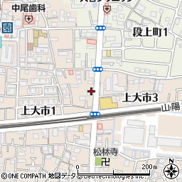 ベルン　甲東園店周辺の地図