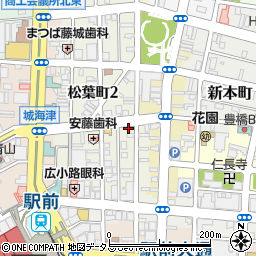 愛知県豊橋市松葉町1丁目72周辺の地図