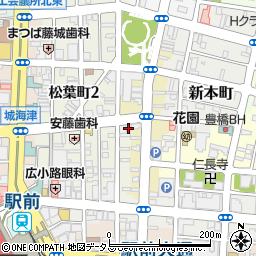愛知県豊橋市松葉町1丁目105周辺の地図