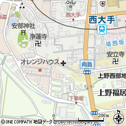 三重県伊賀市上野西大手町3656周辺の地図