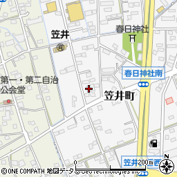 静岡県浜松市中央区笠井町1307周辺の地図