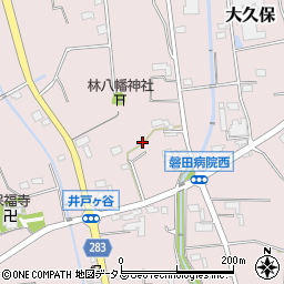 静岡県磐田市大久保396周辺の地図