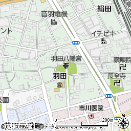 羽田八幡宮周辺の地図