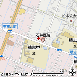 静岡県浜松市中央区積志町1652周辺の地図